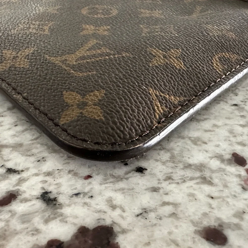 Authentic Louis Vuitton Monogram Oversized‎ Zip Pouch Bag